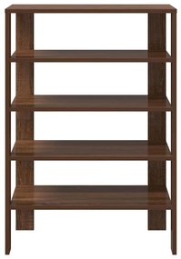 barna tölgy színű szerelt fa cipőtartó 61x32x87,5 cm