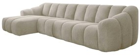 Bézs sarokkanapé (bal oldali-heverő résszel) Shell – Miuform