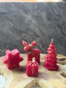 Christmas karácsonyi gyertyaszett, 5×5 cm – Set14