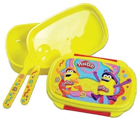 Play-Doh Happy szendvicsdoboz + evőeszköz szett