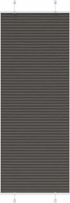 vidaXL pliszírozott redőny fekete 75x200 cm szövetszélesség 74,4 cm