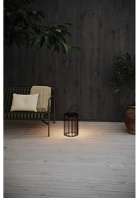 Fekete napelemes-USB kültéri LED lámpás (magasság 54 cm) Cavia – Markslöjd