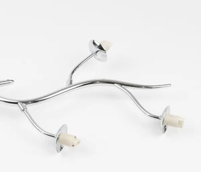 Brilagi - LED Csillár zsinóron MISTEL 6xG9/3W/230V fényezett króm/füstös