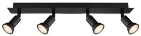Globo 57998-4 - Spotlámpa DREW 4xGU10/35W/230V fekete