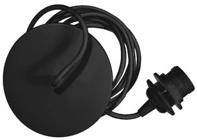 Rosette fekete függőkábel lámpabúrához, hosszúsűg 210 cm - UMAGE