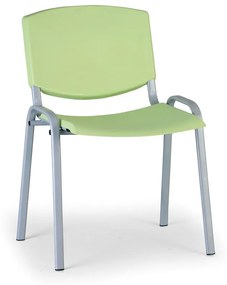 Design konferencia szék - szürke lábak, zöld
