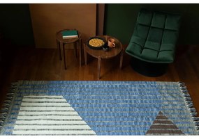 Kék-barna pamut szőnyeg 160x230 cm Hampton – Dutchbone