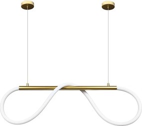DOMENOLED 605 Modern Led Függesztett Lámpa Fehér, Arany LED IP20