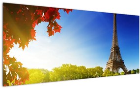 Kép - ősz Párizsban (120x50 cm)