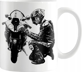 Nyomott Mintás Bögre Motorosoknak Motoros Ajándék Motorkerékpár