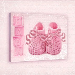 Vászonkép, Rózsaszín baby tutyi 80x60 cm méretben