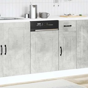 mosogatógép panel Kalmar beton szürke 45x1,5x67 cm