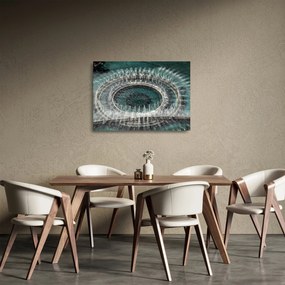 Szökőkút képe (üvegen) (70x50 cm)