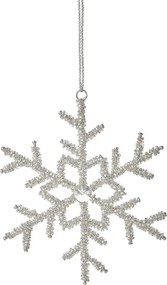 HANG ON karácsonyfadísz hópehely, 13 cm