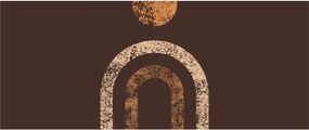 Kép - Narancssárga ívek N⁰1 (120x50 cm)
