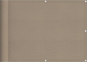 vidaXL tópszínű 100% oxford poliészter erkélyparaván 75 x 800 cm