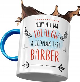 Kék Bögre Barbernek Nincs Tökéletes Nyomtatott Fotó