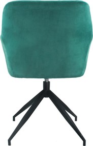 Forgószék, zöld /fekete, VELEZA NEW