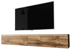 MENDES D 180 TV asztal, 180x30x32, tölgy wotan + LED