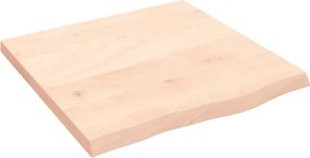 vidaXL kezeletlen tömör tölgyfa fali polc 60x60x(2-4) cm