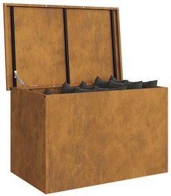 Kültéri Tároló Doboz Barna 80 x 50.5 x 50 cm időjárásálló acél