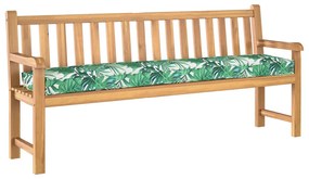 Raklappárnák padra 2 db Levélminta 200x40x8 cm Oxford szövet