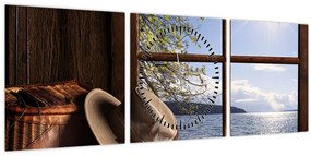 Kép - Horgászfelszerelés (órával) (90x30 cm)