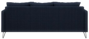 Sötétkék zsenília kanapé 200 cm Freya – Ropez