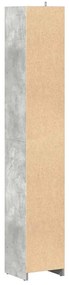 betonszürke forgácslap fürdőszobaszekrény 30 x 30 x 183,5 cm