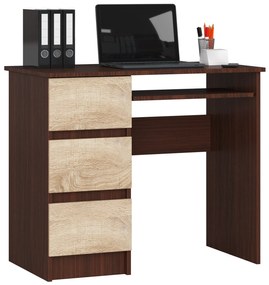 PC asztal Benicio (wenge + szonoma tölgy) (B). Akció -13%. 1069027