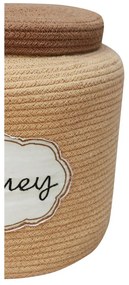 Világosbarna textil játéktároló kosár ø 28x27 cm Honey Pot – Lorena Canals