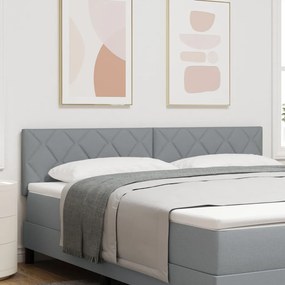 Fejtámla Gyémánt Blokkok Design Világosszürke 180 cm Szövet