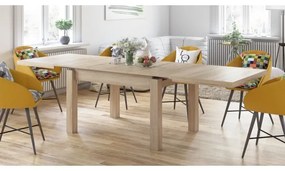 Bővíthető RALF Sonoma tölgy étkezőasztal 12 főre