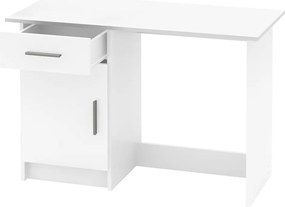 Univerzális PC asztal, fehér, SIRISS NEW