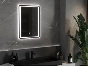 Mexen Zusa 50 x 70 cm-es, LED 6000K, páramentes fürdőszobai tükör - 9808-050-070-611-00