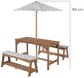 Gyerek kerti bútorszett 4 db-os Outdoor + – Roba