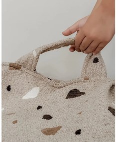 Világosbarna buklé-zsenília gyerek babzsákfotel Terrazzo Chair – Wigiwama