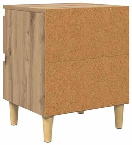 vidaXL Ágy szekrények 2 pcs Artisan tölgy 40 x 35 x 50 cm Faanyag