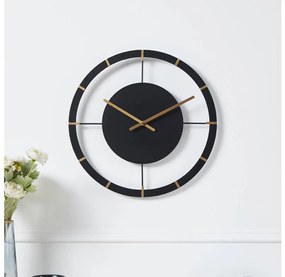 Eglo 425515 - Falióra OKAZAKI 1xAA átm. 40 cm fekete/arany