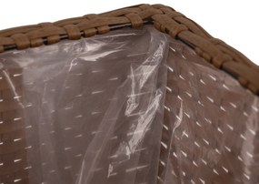 Virágcserép, bézs rattan, RAMS