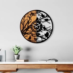 Fali óra 56 cm átmérő, 1xAA, fa/fém kivitel