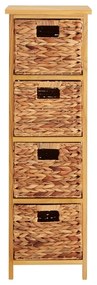 Natúr színű paulownia magas komód 32x100 cm – Premier Housewares