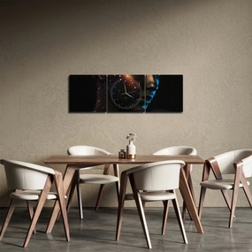 Csillogó nő képe (órával) (90x30 cm)