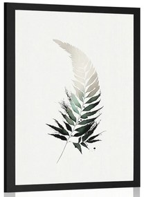 Poszter minimalista páfránylevél.