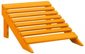 narancssárga tömör fenyőfa kerti Adirondack szék zsámollyal