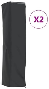 2 db 420D oxford-szövet fűtőkészülék huzat 58x58x228 cm