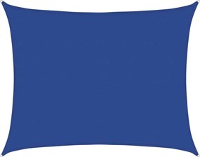 vidaXL kék téglalap HDPE napvitorla 160 g/m² 6x8 m