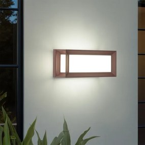 Brilagi - PARKER LED/12W/230V kültéri fali lámpa érzékelővel, barna, IP44