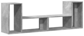2 db betonszürke szerelt fa TV-szekrény 75 x 30 x 50 cm