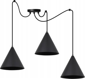 Mennyezeti Lámpa Lógó Csillár Pók Loft Soho Kúp Fekete 25CM E27